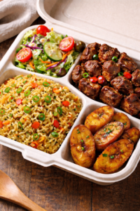 Fried Rice Combo (Chicken, Plantain & Salad)